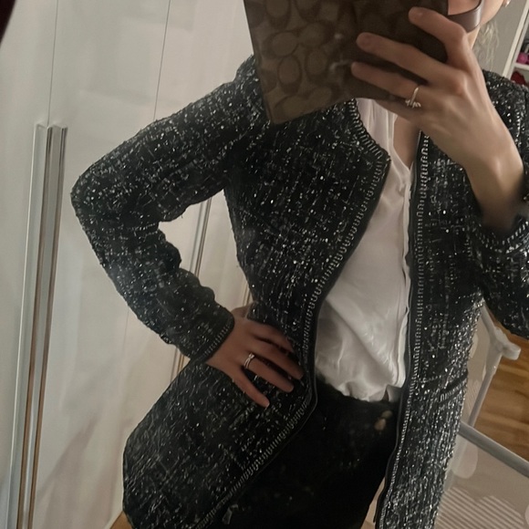 Tweed Coat with subtle sequin - Picture 1 of 6